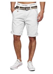 INDICODE JEANS, Herren Shorts 'Cuba', Weiß