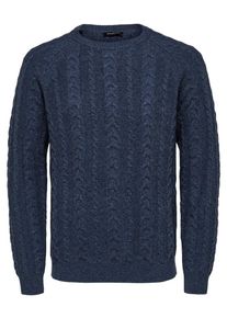 Selected Homme, Herren Strickpullover, Dunkelblau
