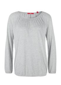 s.Oliver RED LABEL, Damen Langarmshirt, Graumeliert