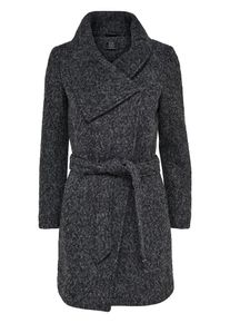 Only, Damen Bouclé Mantel, Dunkelgrau