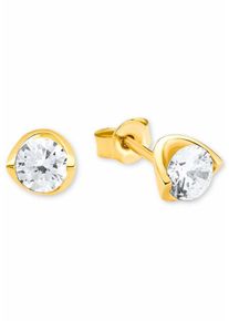 Amor, Damen Paar Ohrstecker, Gold