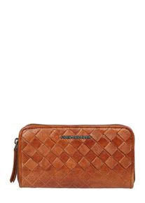 FREDsBRUDER, Damen Portmonnaie 'Checker Frame', Cognac