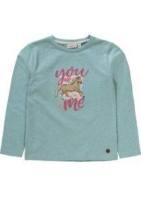 SALT & PEPPER SALT AND PEPPER, M&auml;dchen Langarmshirt, Pastellblau / Hellbraun / Pink