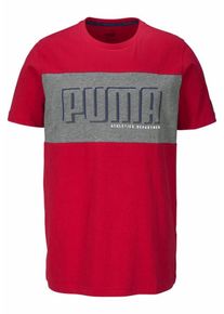 Puma, Herren T-Shirt 'STYLE ATHLETICS GRAPHIC TEE', Grau / Rot