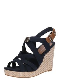 Tommy Hilfiger, Damen Keilsandale 'ICONIC ELENA', Dunkelblau