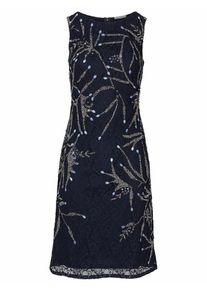 Heine, Damen Cocktailkleid Spitze und Applikationen, Nachtblau