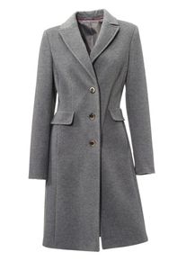 Heine, Damen Wollmantel, Dunkelgrau