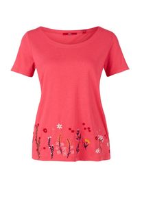 s.Oliver RED LABEL, Damen Shirt, Blau / Gelb / Grün / Altrosa / Rot / Hellrot / Weiß