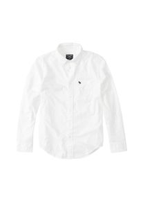 Abercrombie & Fitch Abercrombie & Fitch, Herren Hemd 'POPLIN SHIRT 3CC', Weiß