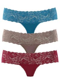 Vivance, Damen String, Taupe / Petrol / Bordeaux
