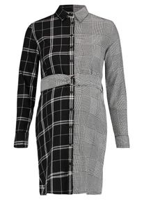 Supermom, Damen Bluse 'Constructed', Grau / Schwarz / Weiß