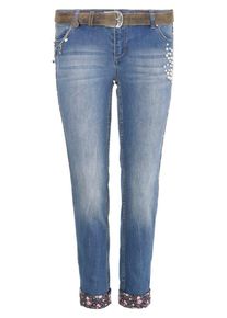Marjo, Damen Trachtenjeans, Blue Denim
