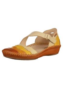 Pikolinos, Damen Sandalen, Beige / Cognac / Gelb