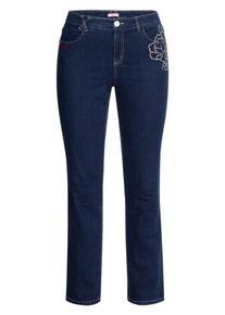 Joe Browns, Damen Gerade Stretch-Jeans mit Stickereien, Dunkelblau