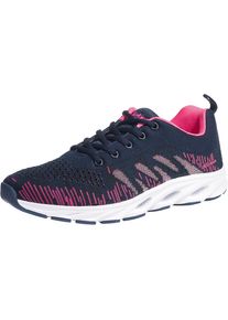 Rieker, Damen Sneaker, Nachtblau / Pink