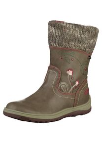 s.Oliver Junior, Mädchen Winterstiefel, Grün / Khaki / Pastellrot