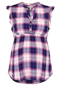Esprit Maternity, Damen Bluse, Dunkelblau / Pink / Weiß