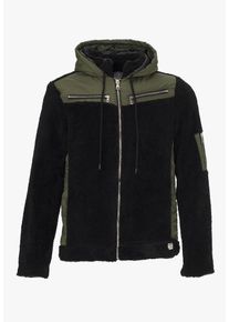 PLUS EIGHTEEN, Herren Jacke, Khaki / Schwarz
