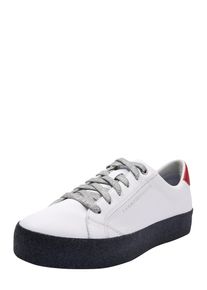 Tommy Hilfiger, Damen Sneaker 'GLITTER DRESS', Anthrazit / Wei&szlig;