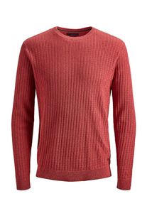 Jack & Jones JACK & JONES, Herren Strickpullover, Rostrot
