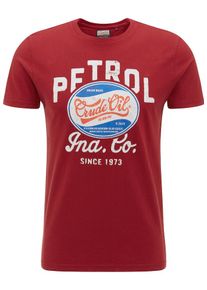PETROL INDUSTRIES, Herren T-Shirt, Blau / Rot / Weiß