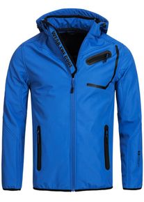 INDICODE JEANS, Herren Softshelljacke ' Brandon ', Blau