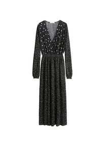 Mango, Damen Kleid 'Lunar-A', Schwarz / Weiß
