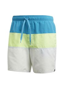 adidas Performance, Herren Badeshorts, Creme / Blau / Neongelb