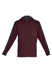 Under Armour, Herren Kapuzensweat 'Microthread Terry', Dunkelbraun / Schwarz