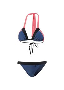 Maui Wowie, Damen Bikini, Blau / Lachs / Schwarz