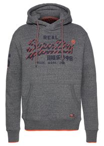 Superdry, Herren Sweatshirt 'Vintage Logo', Navy / Dunkelgrau / Koralle