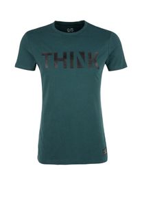 Q/S Designed By, Herren T-Shirt, Tanne / Schwarz