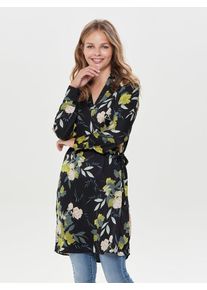 Only, Damen Kleid, Hellgrün / Rosa / Schwarz / Naturweiß