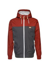 Iriedaily, Herren Jacke 'Auf Deck', Dunkelgrau / Weinrot