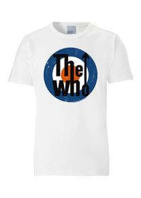 logoshirt, Herren T-Shirt 'The Who', Blau / Dunkelorange / Weiß