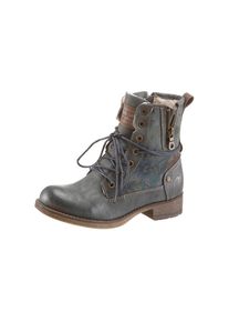 Mustang, Damen Schnürstiefel, Braun / Basaltgrau