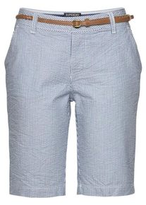 Superdry, Damen Shorts 'City Shorts', Marine / Wei&szlig;