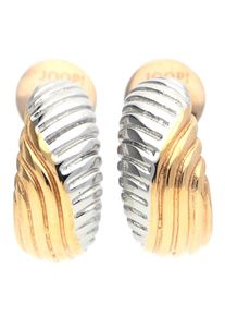JOOP!, Damen Creolen 'Waves', Rosegold / Silber