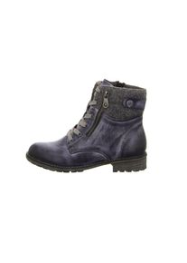 Rieker, Damen Stiefel, Taubenblau / Graumeliert