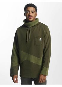 Just Rhyse, Herren Pullover Klawock mit hohem Kragen, Oliv