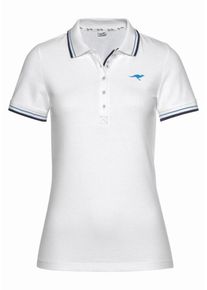 Kangaroos, Damen Poloshirt, Wei&szlig;