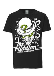 logoshirt, Herren T-Shirt 'The Riddler', Hellgrün / Schwarz / Weiß