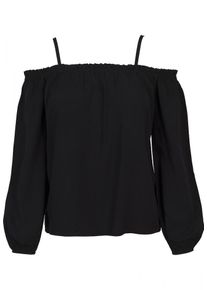 Urban Classics, Damen Longsleeve, Schwarz