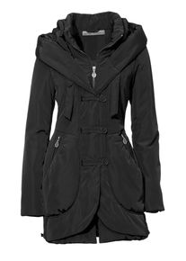 Heine, Damen Parka, Schwarz