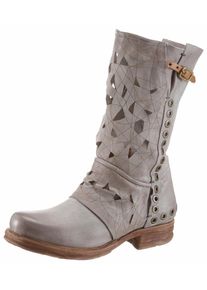 A.S.98, Damen Cowboystiefel 'Saintec', Taupe / Hellgrau