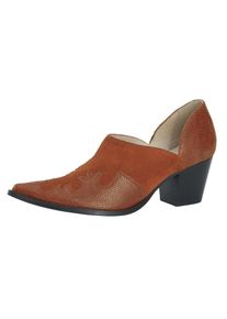 Heine, Damen Hochfrontpumps, Cognac