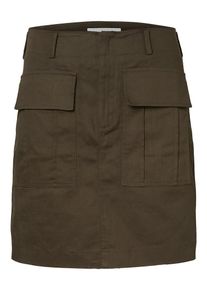 Pieces, Damen Minirock, Khaki