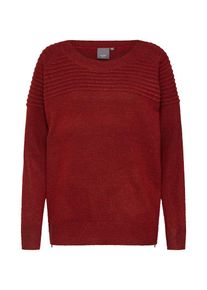 Ichi, Damen Pullover 'HUBBLE LS', Rot