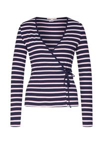 Tom Tailor Denim, Damen Shirt, Creme / Dunkelblau / Merlot