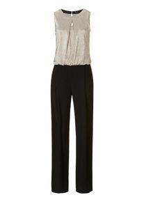 Vera Mont, Damen Jumpsuit, Beige / Schwarz